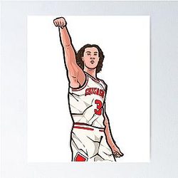 Josh Giddey Cartoon Poster