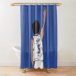 Josh Giddey 3 Point Celebration Shower Curtain