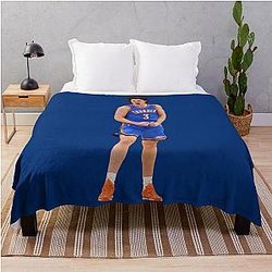 Josh Giddey 3 Basketball Throw Blanket