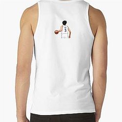 Josh Giddey Vector Back White Tank Top