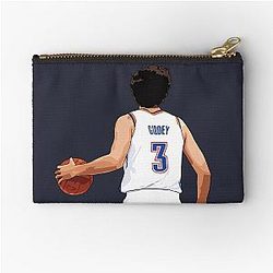 Josh Giddey White Zipper Pouch