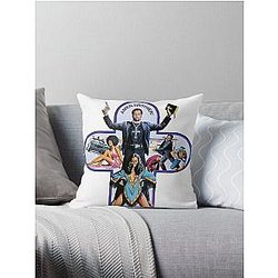 SCARING THE JPEGMAFIA Danny HOES Brown Throw Pillow