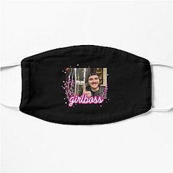 Jschlatt Face Masks - Jschlatt  Girlboss  Flat Mask