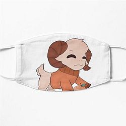 Jschlatt Face Masks - Orange Schlatt Ram Flat Mask