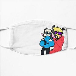 Jschlatt Face Masks - Charlie and Jschlatt  Flat Mask