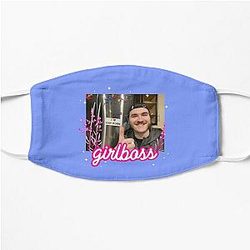 Jschlatt Face Masks - Jschlatt  Girlboss Flat Mask