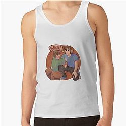 Jschlatt Tank Tops - Jschlatt  Dad and Tubbo Tank Top