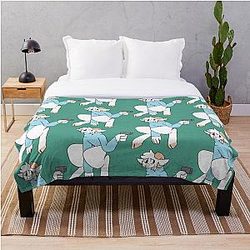 Jschlatt Blankets - Jschlatt  With A Gun Throw Blanket