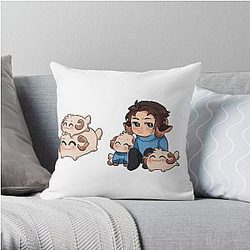 Jschlatt Pillow Cover - Jschlatt  blue Throw Pillow Cover