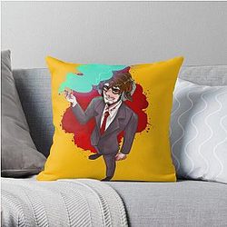 Jschlatt Pillow Cover - Jschlatt  Yellow Throw Pillow Cover