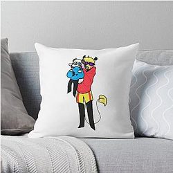 Jschlatt Pillow Cover - Charlie and Jschlatt  Throw Pillow Cover