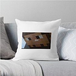 Jschlatt Pillow Cover - Jschlatt  Eat Throw Pillow Cover