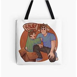 Jschlatt Bags - Jschlatt  Dad and Tubbo All Over Print Tote Bag