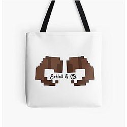 Jschlatt Bags - Jschlatt  Aka Goat Man All Over Print Tote Bag