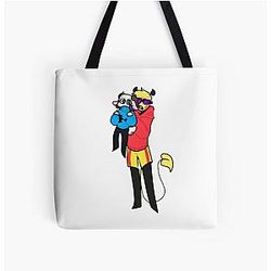 Jschlatt Bags - Charlie and Jschlatt  All Over Print Tote Bag