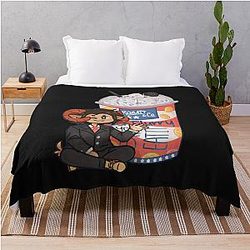 Jschlatt Blankets - Funny Jschlatt Ice Cream Throw Blanket