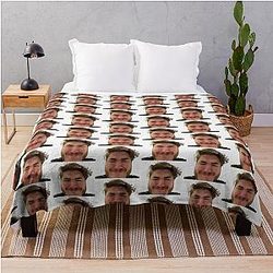 Jschlatt Blankets - Funny Emoji Face Soft Throw Blanket