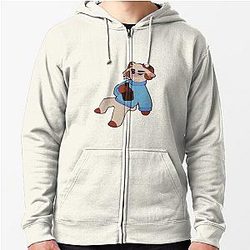 Jschlatt Jackets - Jschlatt Plushies Classic Zipped Hoodie