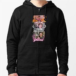 Jschlatt Jackets - Gaslight Gatekeep Girlboss Sandwich Classic Zipped Hoodie