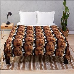 Jschlatt Blankets - Funny Emoji Face Soft Throw Blanket Bed Decor