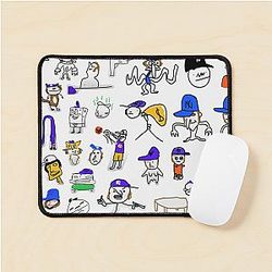 Jschlatt Mouse Pads - Drawing Cute Printed Graphic Mouse Pad