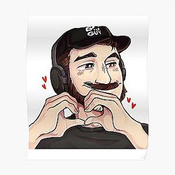 Jschlatt Posters - Jschlatt Heart Sign fan Art Poster