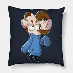 Jschlatt Pillow Cover - Jschlatt Cute Fanart Throw Pillow Cover