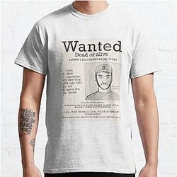 Jschlatt T-Shirts - Jschlatt  Fake Wanted Poster Classic T-Shirt