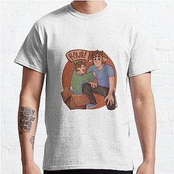 Jschlatt T-Shirts - Jschlatt  Dad and Tubbo Classic T-Shirt