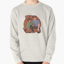 Jschlatt Sweatshirts - Jschlatt  Dad and Tubbo Pullover Sweatshirt