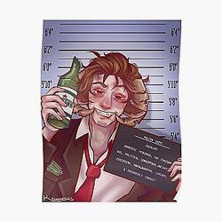 Jschlatt Posters - Jschlatt  Mugshot  Poster