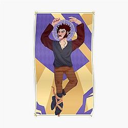 Jschlatt Posters - Jschlatt  Hanged Man Tarot Card Poster