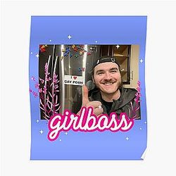 Jschlatt Posters - Jschlatt  Girlboss Poster