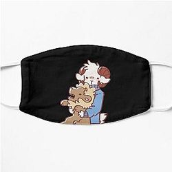 Jschlatt Face Masks - Jschlatt  Merch Lion Flat Mask