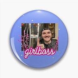 Jschlatt Pins - Jschlatt  Girlboss Pin