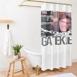 Charlie Slimecicle Gatekeep Shower Curtain Premium Merch Store