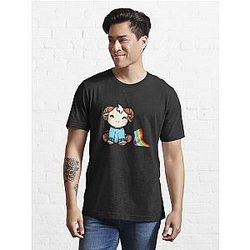Jschlatt M Erch Jschlatt Plushie Rainbow Flag  T-Shirt Premium Merch Store