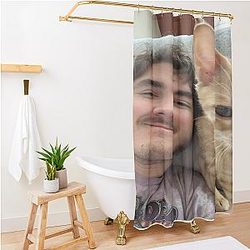 Schlatt And His Cat 2 Shower Curtain Premium Merch Store