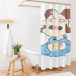Jschlatt Merch Jschlatt Plushie Rainbow Flag Shower Curtain Premium Merch Store