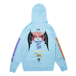 Juice Wrld Hoodies - Conversations Hoodie Blue 