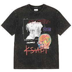 Brain Scan Graphic LA 2404 Juice Wrld Wash T-Shirts