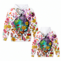 Juice Hoodie Hooded Tops Fashion Wrld -  Pullover Long Sleeve Hip Hop 3D NTMD0508 Juice Wrld Hoodies