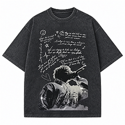 Juice WRLD Handwritten Lyrics Washed NTMD1808 Juice Wrld T-Shirts