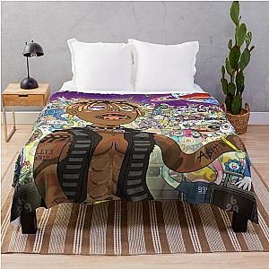 Juice Wrld Blankets - WRLD Vibrant Throw Blanket