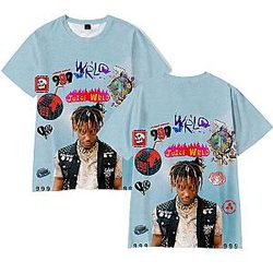 Rapper Juice Wrld 3D Printed Hip Hop T-Shirt