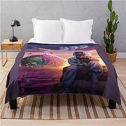 Juice Wrld Blankets - WRLD Sonic Glow Throw Blanket