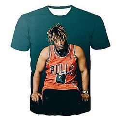 New Juice Wrld 3D Printed T-shirt