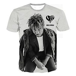 Rapper Juice Wrld 3D Printed T-shirt