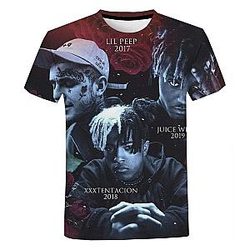 Singer Rock Rapper Juice Wrld 3D Printed Hip Hop T-shirt