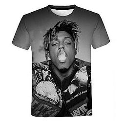 Singer Rapper Juice Wrld 3D Printed Casual Streetwear T-shirt
